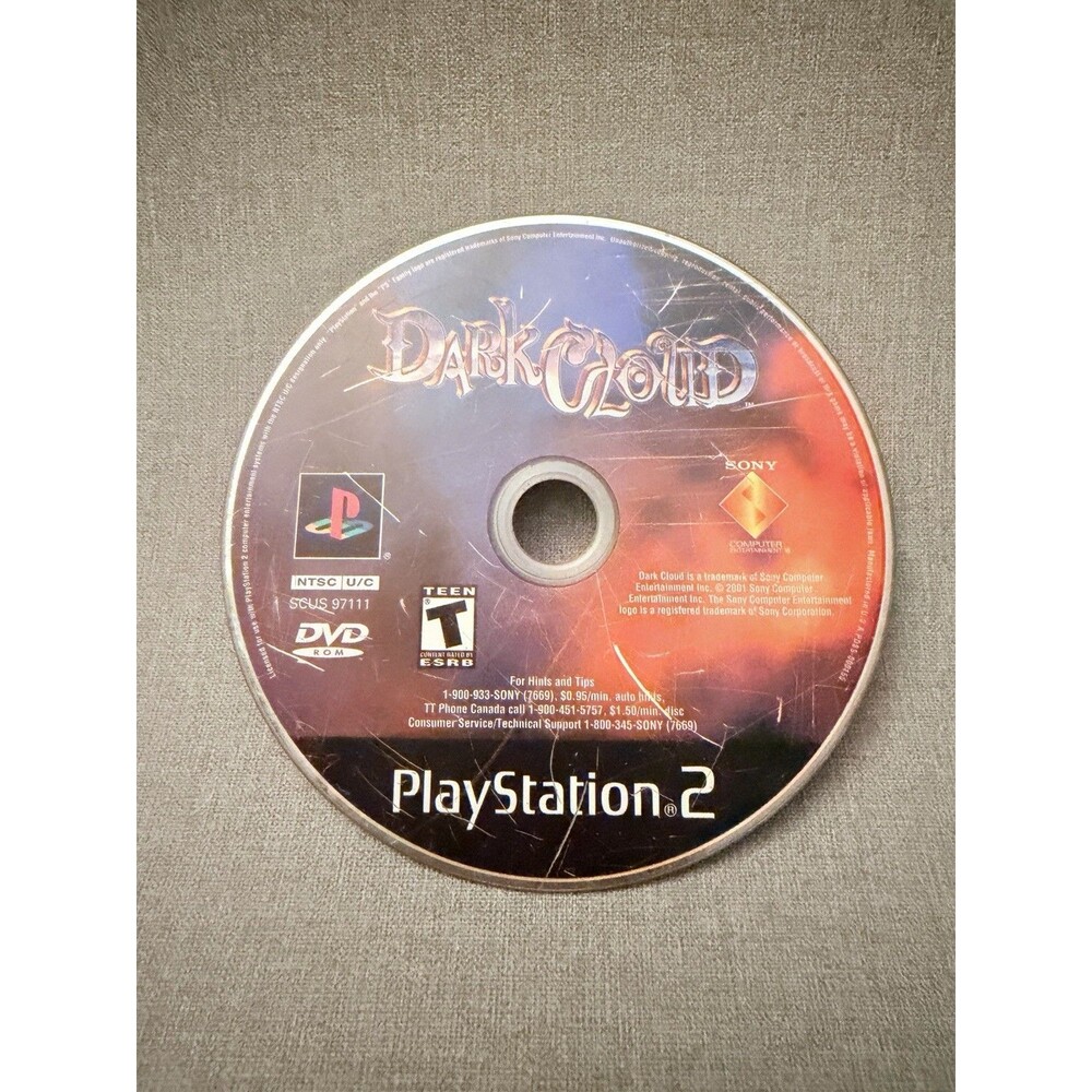 Dark Cloud PS2 PlayStation 2 Disc Only RPG Game